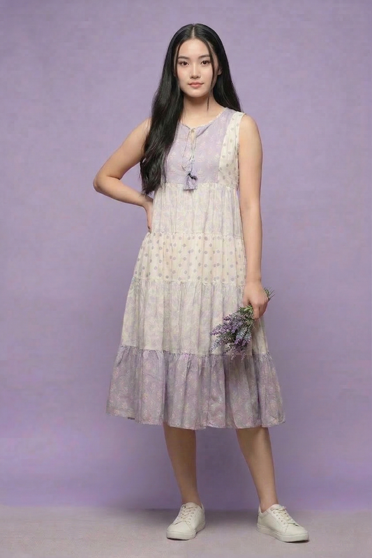 Lavender Tiered Dress #0250P