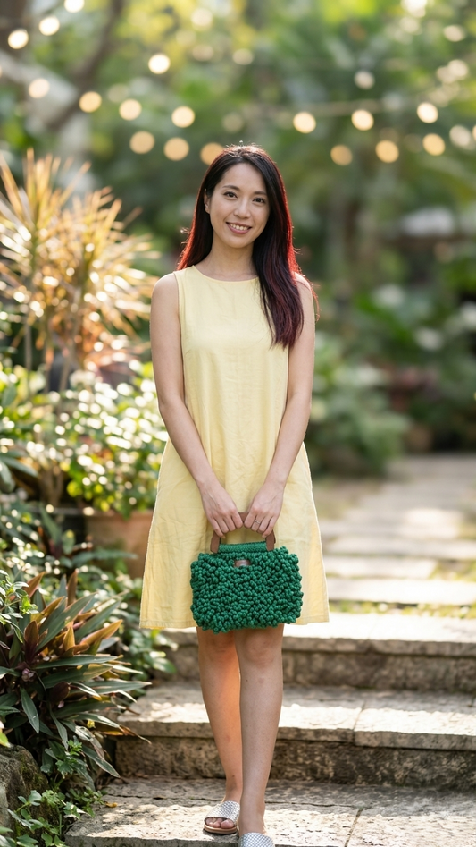 Green Bucket Handheld Bag